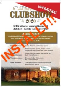 Läs mer om artikeln Jubileum och Club Show 2020 – Inställt
