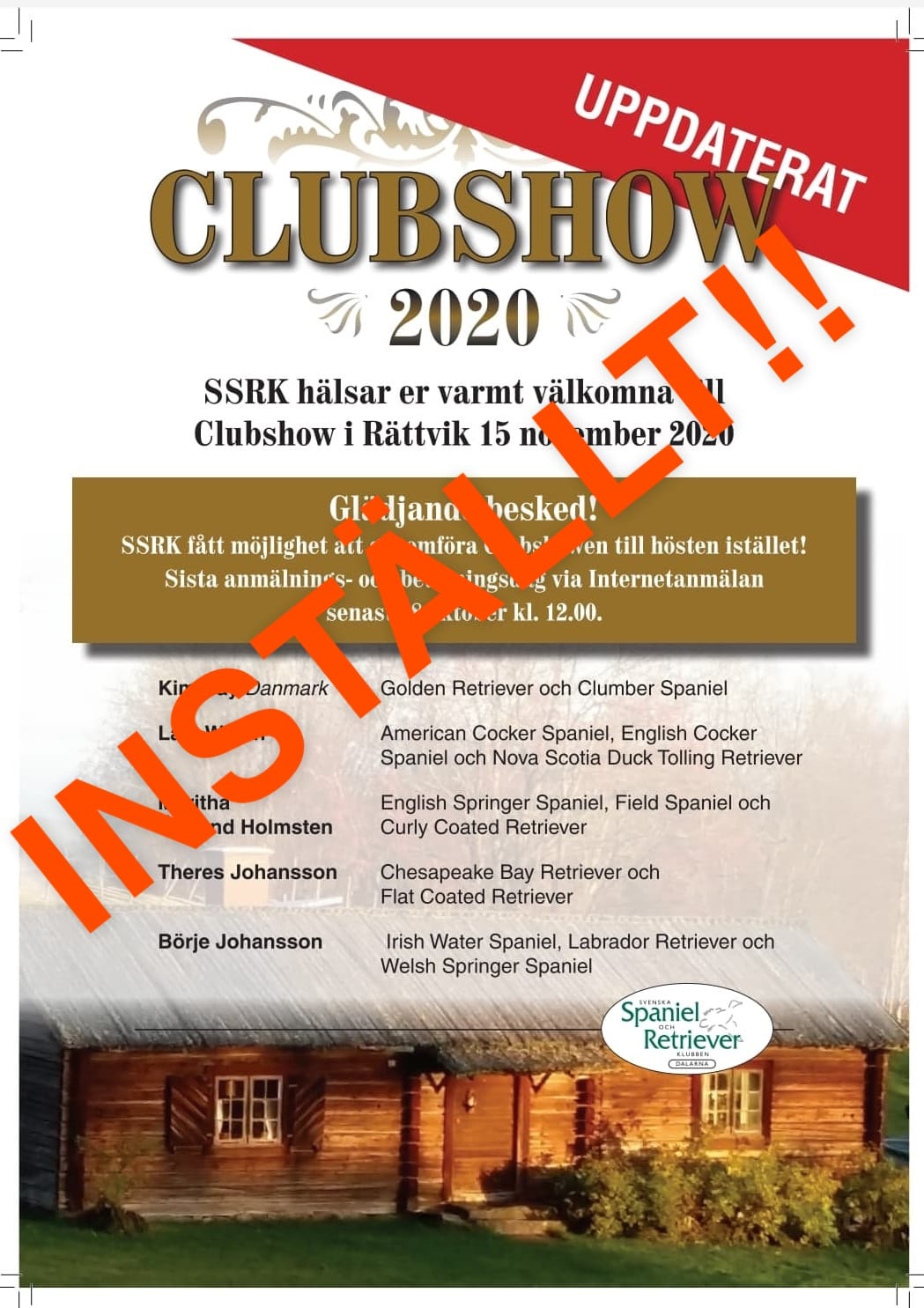 Läs mer om artikeln Jubileum och Club Show 2020 – Inställt